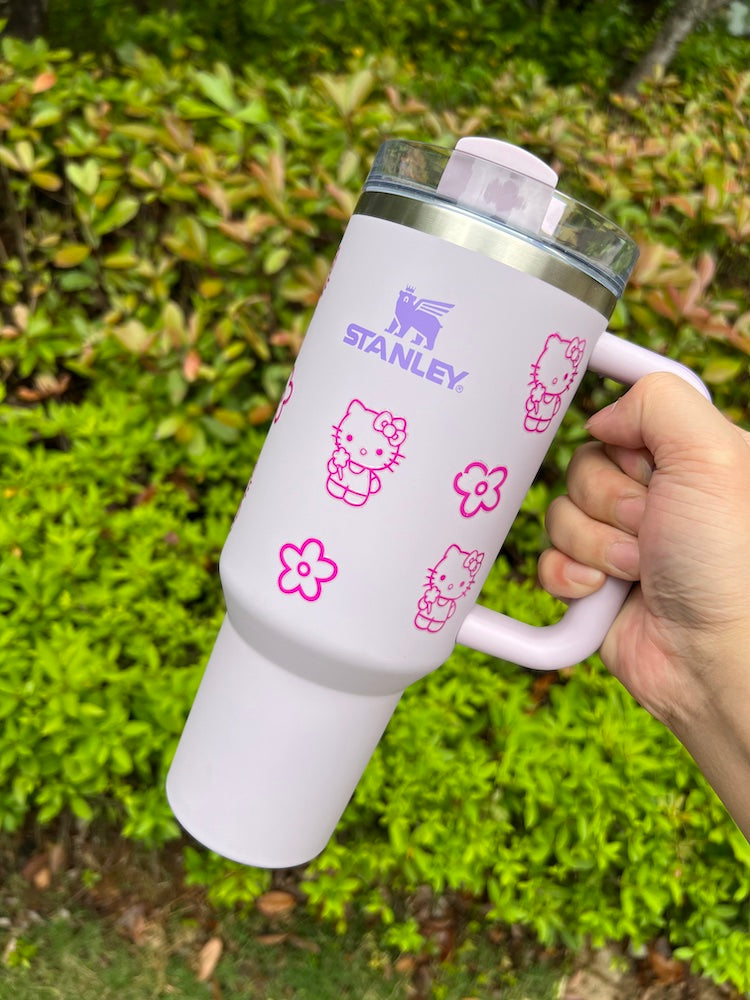 Personalized Cup, Customized Cup, Stanley Cup, Hello Kitty Cup, Water cup with straw, large capacity cup, Car Cup, Tumblers