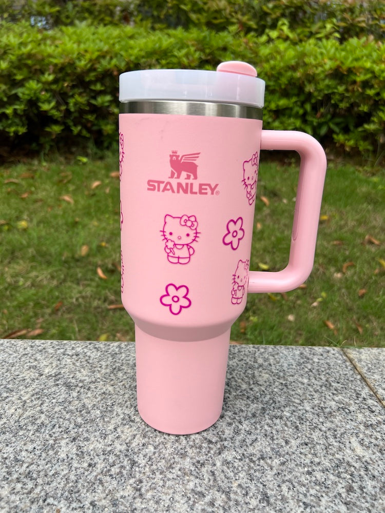 Personalized Cup, Customized Cup, Stanley Cup, Hello Kitty Cup, Water cup with straw, large capacity cup, Car Cup, Tumblers