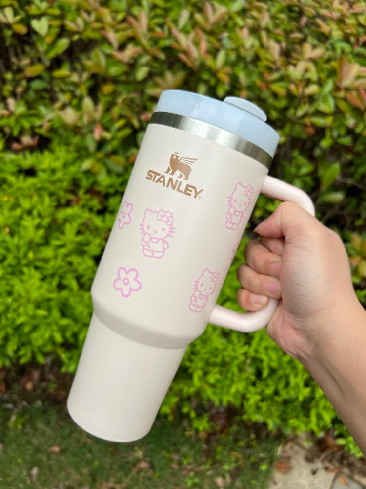 Personalized Cup, Customized Cup, Stanley Cup, Hello Kitty Cup, Water cup with straw, large capacity cup, Car Cup, Tumblers