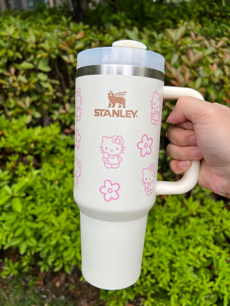 Personalized Cup, Customized Cup, Stanley Cup, Hello Kitty Cup, Water cup with straw, large capacity cup, Car Cup, Tumblers